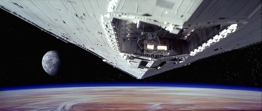 Screencapture from opening shot of Star Wars